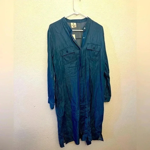 Laurie felt denim dress with tie NWT - Picture 1 of 7